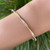 14K Yellow Gold .30ctw Diamond Twist Flex Bangle Bracelet