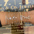 14K Yellow Gold Diamond Butterfly Wire Textured Flex Bangle Bracelet