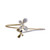 14K Yellow Gold Diamond Butterfly Wire Textured Flex Bangle Bracelet