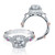 Verragio 14K White Gold Round Halo & Pink Sapphire Engagement Ring