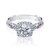 Verragio 14K White Gold Round Halo & Pink Sapphire Engagement Ring