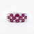 14K White Gold Ruby & Diamond Ring