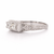 Vintage 14K White Gold Two-Stone Old Euro Diamond Ring