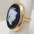 Vintage 1900s 10K Gold & Black Onyx Cameo Ring