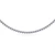14K White Gold Lab Grown Diamond 3 Prong Tennis Necklace, 15ctw