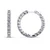 14K White Gold Inside Out Diamond Hoop Earrings