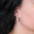 14K White Gold Inside Out Diamond Hoop Earrings