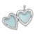 Sterling Silver Heart Diamond Locket & Pendant Matching Set