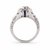 Early 1900s Vintage Platinum, Diamond & Sapphire Engagement Ring