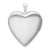 Sterling Silver Love To The Moon Diamond Heart Locket