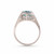 Ladies Vintage 18K White Gold & 2.22ct Cambodian Blue Zircon Ring