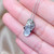14K White Gold Flip Flop Aloha Diamond Necklace