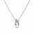 14K White Gold Flip Flop Aloha Diamond Necklace