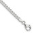 3.15mm Sterling Silver Curb Chain Bracelet 8"