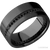 Machine Finish Black Zirconium & Black Diamond Eternity Band by Lashbrook Designs