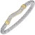 14k Gold & Sterling Silver Multi-Pavé Diamond Bangle