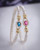 14k Gold & Sterling Silver Diamond & Gemstone Lasso Bangle