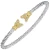 14k Gold & Sterling Silver Petite Diamond Butterfly Cuff