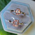 10K Rose Gold Emerald Cut Morganite & Diamond Ring