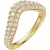 14K Yellow Gold .88ctw Lab Grown Pave Diamond Contour Band