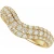14K Yellow Gold .88ctw Lab Grown Pave Diamond Contour Band