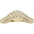 14K Yellow Gold .88ctw Lab Grown Pave Diamond Contour Band