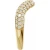 14K Yellow Gold .88ctw Lab Grown Pave Diamond Contour Band