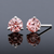 Gorgeous 3ctw Pink Diamond Stud Earrings