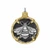 14K Gold and Sterling Silver Bee Medallion Coin Pendant