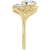 14K Yellow Gold Two-Stone Bypass Semi-Set Engagement Ring