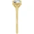 14K Yellow Gold Round Hidden Halo Solitaire Engagement Ring