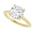 14K Yellow Gold Round Hidden Halo Solitaire Engagement Ring
