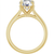 14K Yellow Gold Round Hidden Halo Solitaire Engagement Ring