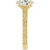 14K Yellow Gold Engraved Oval Solitaire Engagement Ring