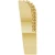 14K Yellow Gold .25ctw Lab-Grown Diamond Beaded Contour Band