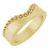14K Yellow Gold .25ctw Lab-Grown Diamond Beaded Contour Band