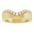 14K Yellow Gold .25ctw Lab-Grown Diamond Contour Band