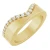 14K Yellow Gold .25ctw Lab-Grown Diamond Contour Band