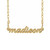 14K Gold Petite Script Nameplate Necklace