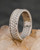 14K White Gold 3 Row & Side Eternity Diamond Band by Lashbrook Designs
