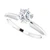 14K White Gold 6 Prong 1.00ct Round Brilliant Diamond Solitaire Engagement Ring