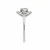 14K White Gold 1.04ct Round Brilliant Center Filigree Halo Engagement Ring