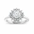 14K White Gold 1.33ct Round Brilliant Filigree Semi-Mount Engagement Ring