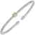 14K Gold & Sterling Silver Petite Diamond Station Cuff