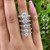 14k White Gold 2ct Diamond French Set Engagement Ring 14k White Gold 2ct Diamond French Set Engagement Ring