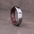 6mm Tantalum Wedding Band with Satin Finish and Wood Liner