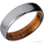 6mm Tantalum Wedding Band with Desert Iron Wood Sleeve by Lashbrook Designs