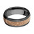 8mm Black Zirconium & Tan Dino Bone Inlay Men's Band by Lashbrook Designs 8mm Black Zirconium & Tan Dino Bone Inlay Men's Band by Lashbrook Designs