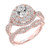 Braided Diamond and Rose Gold Wedding Band by ArtCarved Braided Diamond and Rose Gold Wedding Band by ArtCarved