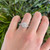 14kt White Gold Halo Engagement Ring Set by ArtCarved, Swirl Shank